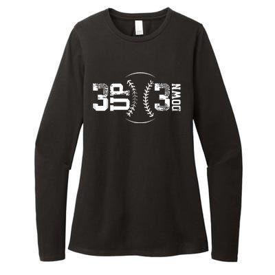 3 Up 3 Down Three Up Three Down Baseball Womens CVC Long Sleeve Shirt