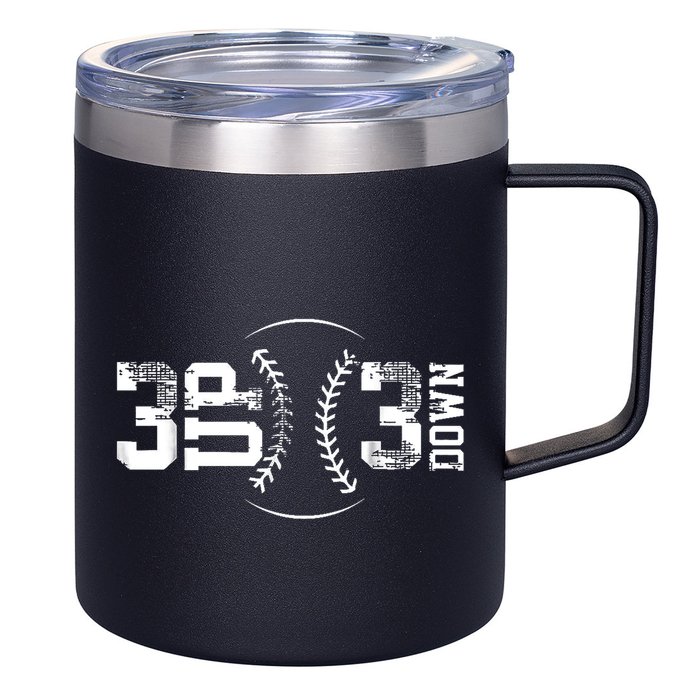 3 Up 3 Down Three Up Three Down Baseball 12oz Stainless Steel Coffee Mug