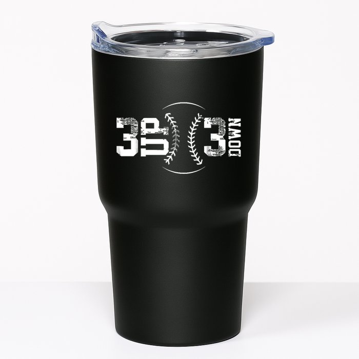 3 Up 3 Down Three Up Three Down Baseball Tumbler