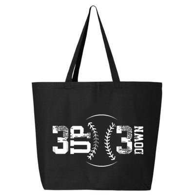 3 Up 3 Down Three Up Three Down Baseball 25L Jumbo Tote