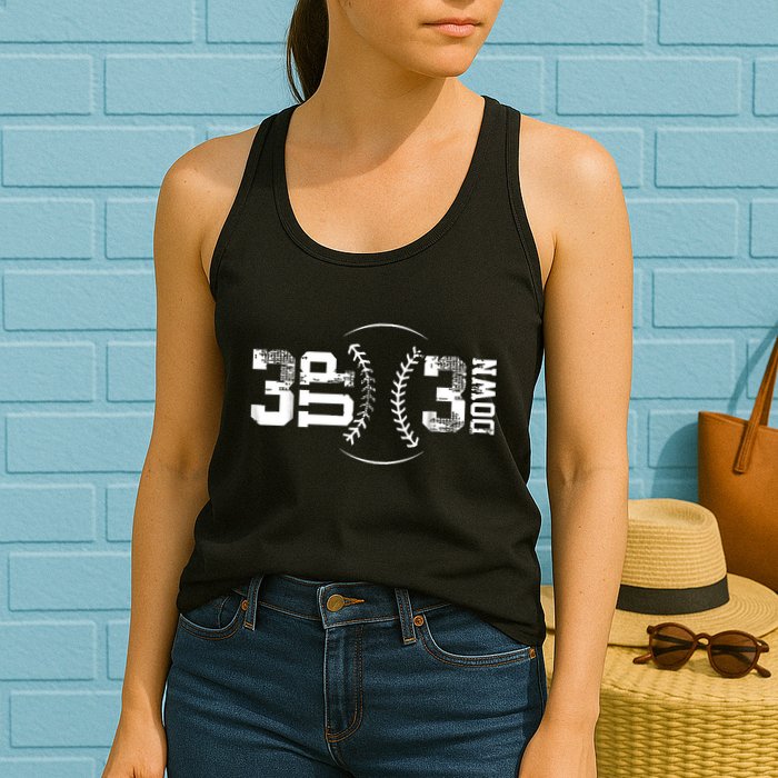 3 Up 3 Down Three Up Three Down Baseball Womens Tank Top