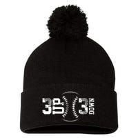 3 Up 3 Down Three Up Three Down Baseball Pom Pom 12in Knit Beanie