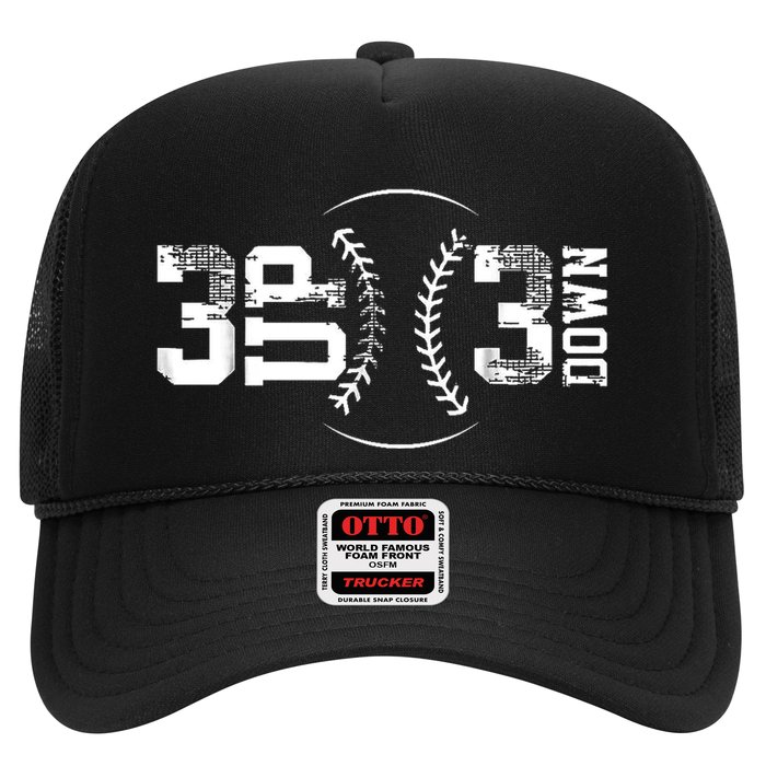 3 Up 3 Down Three Up Three Down Baseball Hat