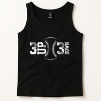 3 Up 3 Down Three Up Three Down Baseball Tank Top