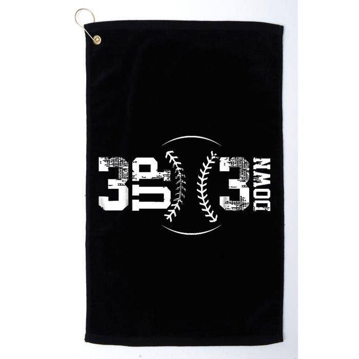 3 Up 3 Down Three Up Three Down Baseball Golf Towel