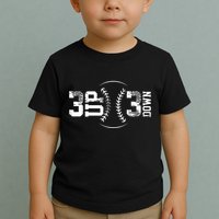 3 Up 3 Down Three Up Three Down Baseball Toddler T-Shirt