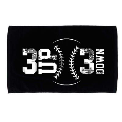 3 Up 3 Down Three Up Three Down Baseball Microfiber Hand Towel