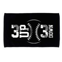 3 Up 3 Down Three Up Three Down Baseball Microfiber Hand Towel