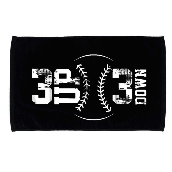 3 Up 3 Down Three Up Three Down Baseball Microfiber Hand Towel