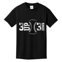 3 Up 3 Down Three Up Three Down Baseball Kids T-Shirt