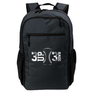 3 Up 3 Down Three Up Three Down Baseball Daily Commute Backpack