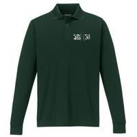 3 Up 3 Down Three Up Three Down Baseball Performance Long Sleeve Polo