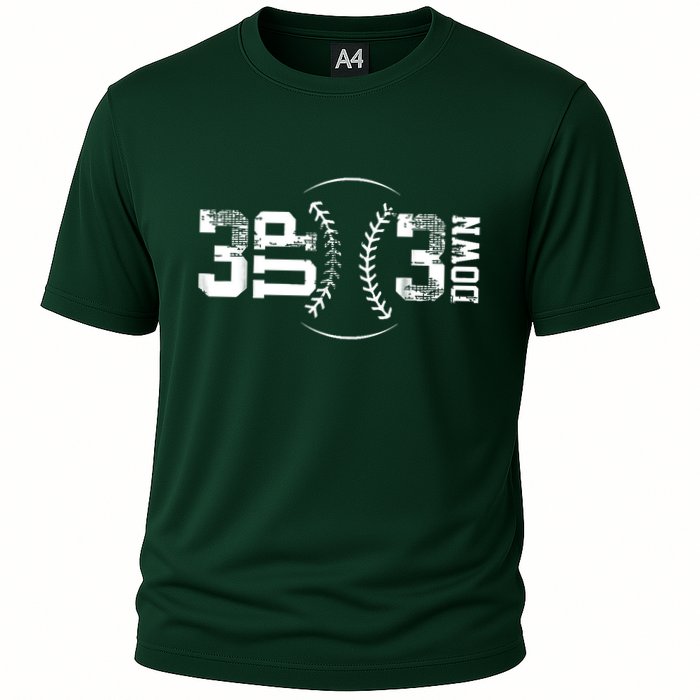 3 Up 3 Down Three Up Three Down Baseball Performance Shirt