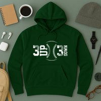 3 Up 3 Down Three Up Three Down Baseball Hoodie