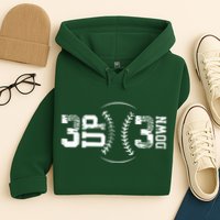 3 Up 3 Down Three Up Three Down Baseball Hoodie