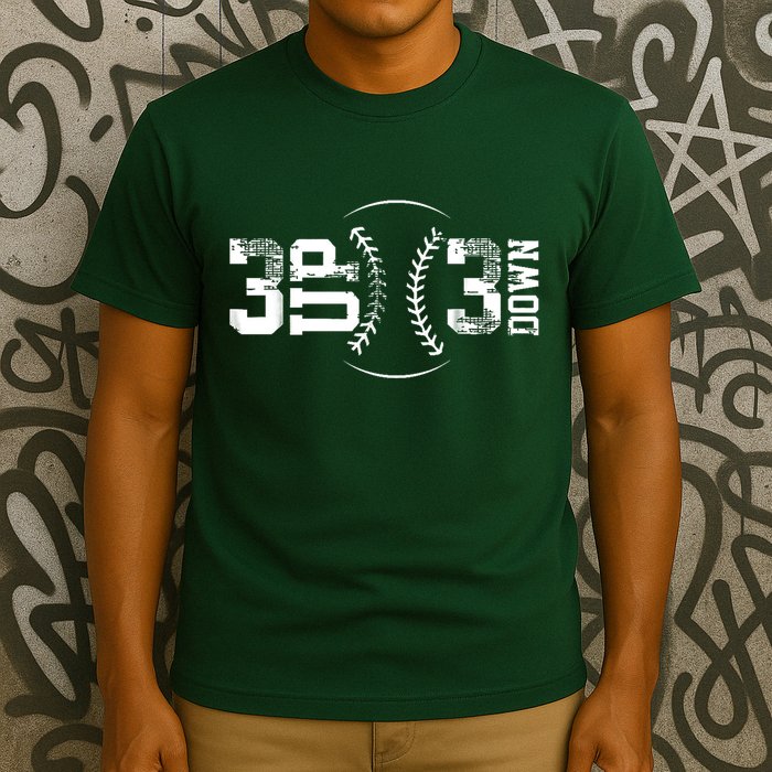 3 Up 3 Down Three Up Three Down Baseball T-Shirt