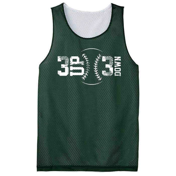 3 Up 3 Down Three Up Three Down Baseball Mesh Reversible Basketball Jersey Tank