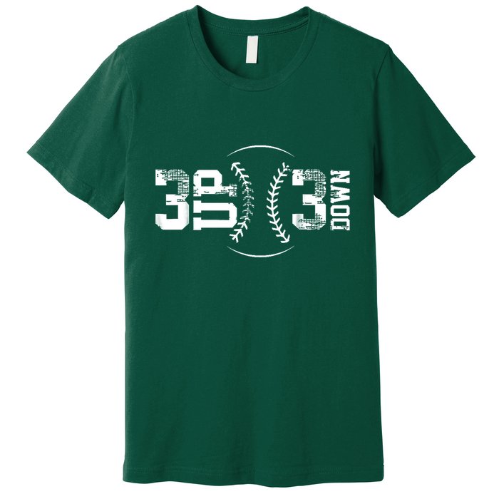 3 Up 3 Down Three Up Three Down Baseball Premium T-Shirt