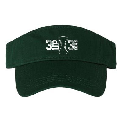 3 Up 3 Down Three Up Three Down Baseball Visor