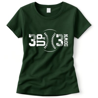 3 Up 3 Down Three Up Three Down Baseball Womens T-Shirt
