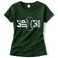 3 Up 3 Down Three Up Three Down Baseball Womens T-Shirt