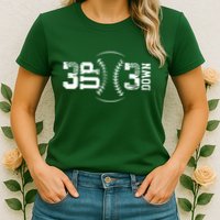 3 Up 3 Down Three Up Three Down Baseball Womens T-Shirt