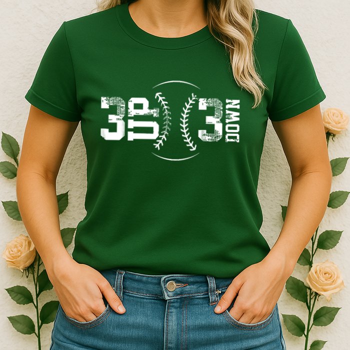 3 Up 3 Down Three Up Three Down Baseball Womens T-Shirt