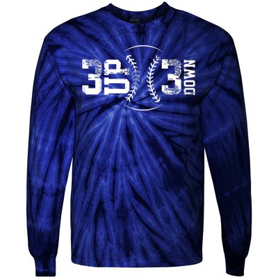 3 Up 3 Down Three Up Three Down Baseball Tie-Dye Long Sleeve Shirt