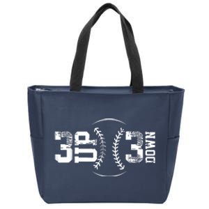 3 Up 3 Down Three Up Three Down Baseball Zip Tote Bag