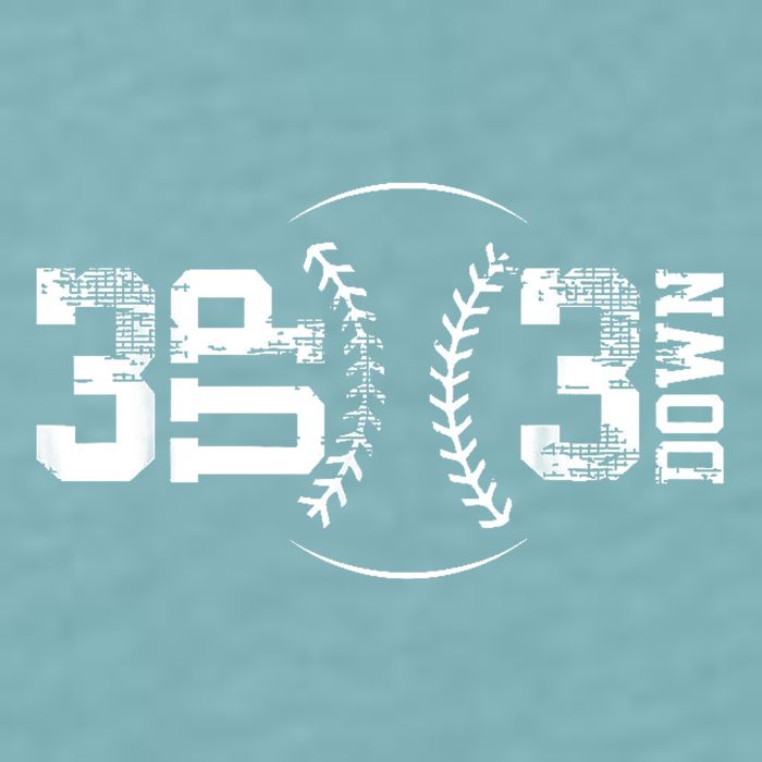 3 Up 3 Down Three Up Three Down Baseball Sueded Cloud Jersey T-Shirt