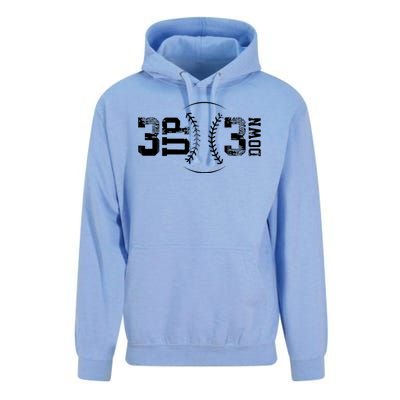 3 Up 3 Down Three Up Three Down Baseball Unisex Surf Hoodie