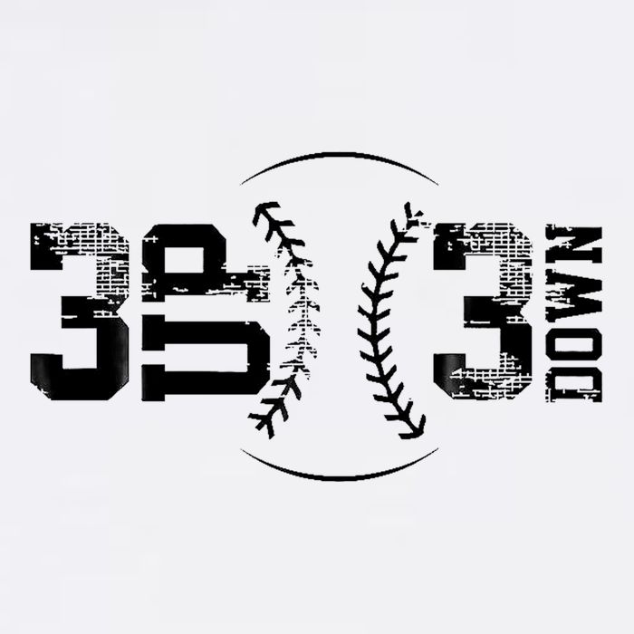 3 Up 3 Down Three Up Three Down Baseball Garment-Dyed Sweatshirt