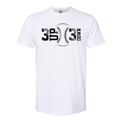 3 Up 3 Down Three Up Three Down Baseball Softstyle CVC T-Shirt