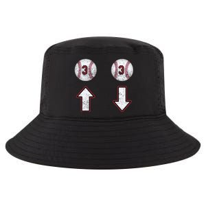 3 Up 3 Down Gift Three Up Three Down Baseball Gift Cool Comfort Performance Bucket Hat