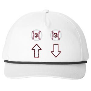 3 Up 3 Down Gift Three Up Three Down Baseball Gift Snapback Five-Panel Rope Hat