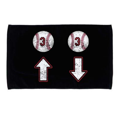 3 Up 3 Down Gift Three Up Three Down Baseball Gift Microfiber Hand Towel