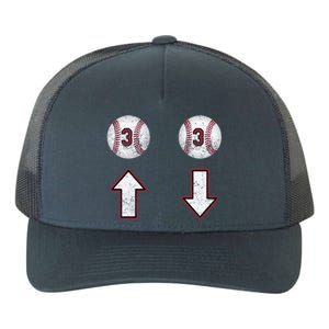 3 Up 3 Down Gift Three Up Three Down Baseball Gift Yupoong Adult 5-Panel Trucker Hat