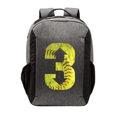 3 Up 3 Down Three Up Three Down Softball Distressed Cute Gift Vector Backpack