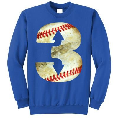 3 Up 3 Down Three Up Three Down Baseball Softball Player Gift Sweatshirt