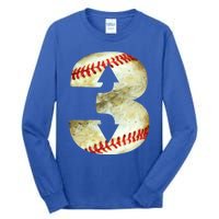 3 Up 3 Down Three Up Three Down Baseball Softball Player Gift Tall Long Sleeve T-Shirt