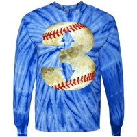 3 Up 3 Down Three Up Three Down Baseball Softball Player Gift Tie-Dye Long Sleeve Shirt