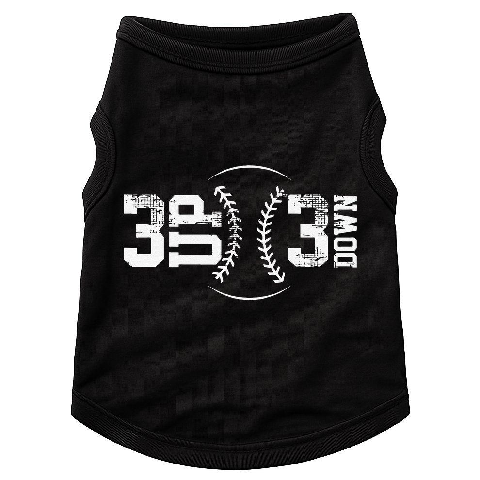 3 Up 3 Down Three Up Three Down Baseball Doggie Tank
