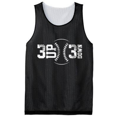 3 Up 3 Down Three Up Three Down Baseball Mesh Reversible Basketball Jersey Tank