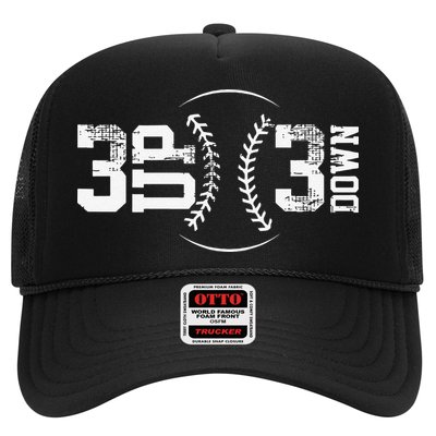 3 Up 3 Down Three Up Three Down Baseball Hat