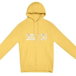 3 Up 3 Down Three Up Three Down Baseball Premium Pullover Hoodie