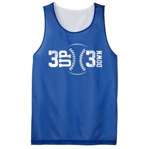 3 Up 3 Down Baseball Theme Gift Mesh Reversible Basketball Jersey Tank