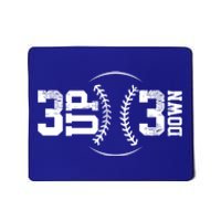 3 Up 3 Down Baseball Theme Gift Mousepad