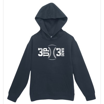 3 Up 3 Down Baseball Theme Gift Urban Pullover Hoodie