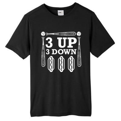 3 Up 3 Down Hotdogs Baseball Great Gift Tall Fusion ChromaSoft Performance T-Shirt