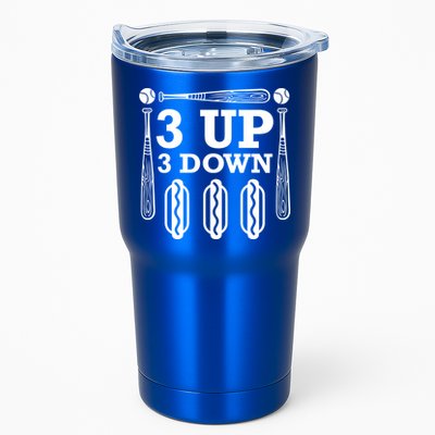 3 Up 3 Down Hotdogs Baseball Great Gift Tumbler